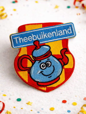 Strijkembleem - Theebuikenland-logo
